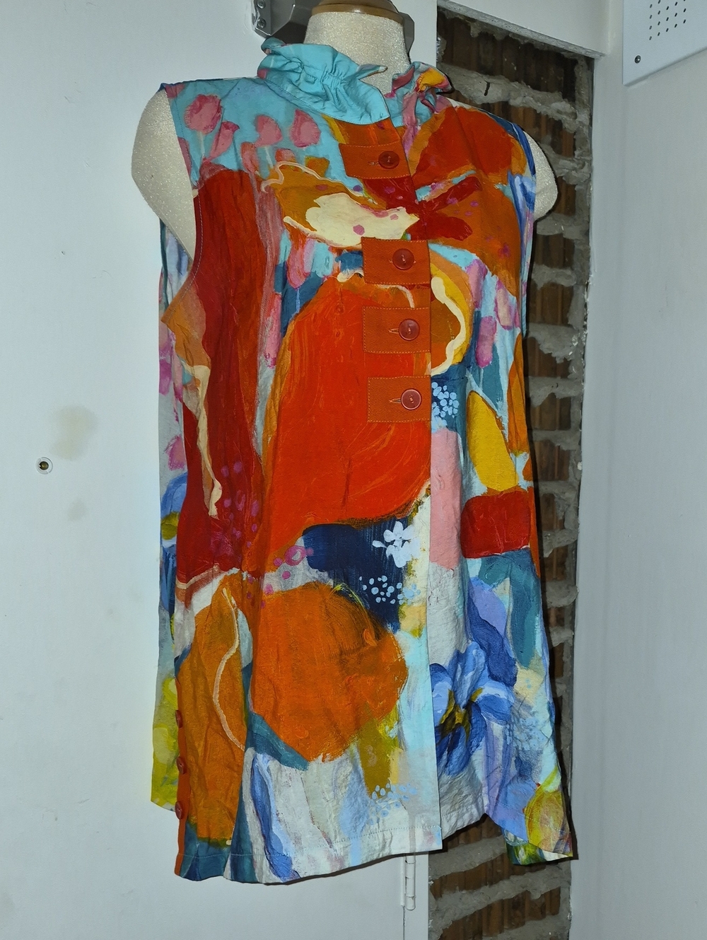 Clare Desjardins Tank Tunic Abstract Size XL